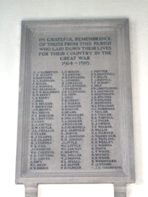 Chelmsford Cathedral War Memorial