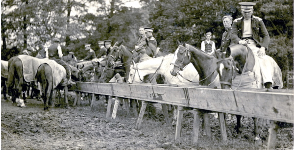 Troopers of the Hampshire Carabiniers Yeomanry at their summer camp in 1915