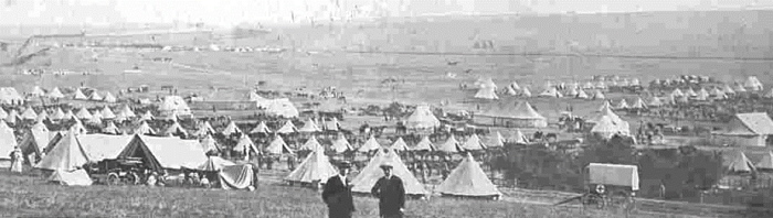 Churn Army Camp on the Berkshire Downs in 1914 or 1915