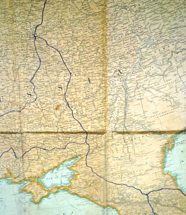 Route taken by the ACEF from Moscow to Vladikavkas