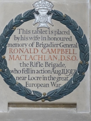 the stone tablet to Ronald in Winchester Cathedral