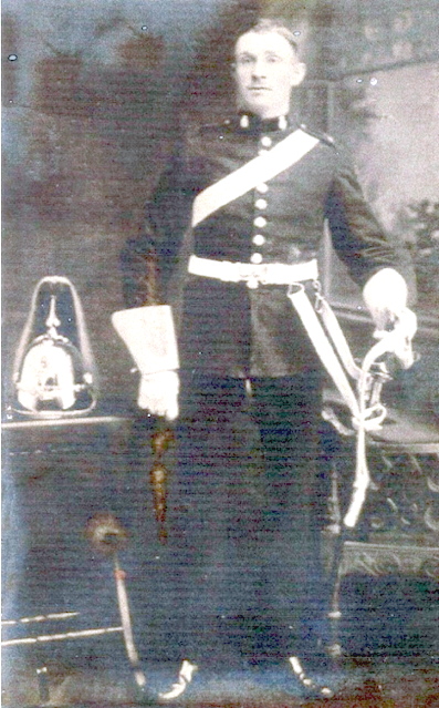 Trooper of the 5th Dragoon Guards in parade uniform
