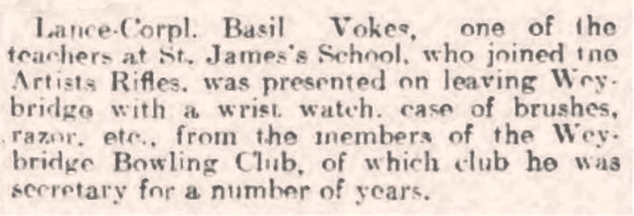 The Surrey Advertiser of 8 January 1916