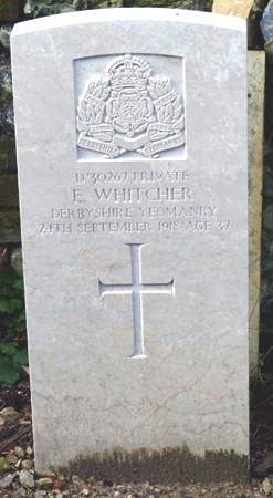 Headstone in St Giles Cemetery on the Alresford Road